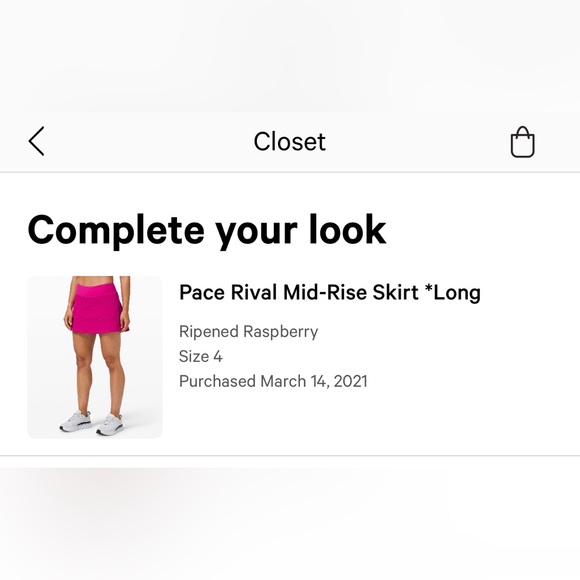 LULULEMON TENNIS SKIRT Pink - Picture 2 of 6